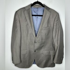 Suitsupply Pinstripe Grey Blazer Pure Wool Supper 110S Size Men’s 50